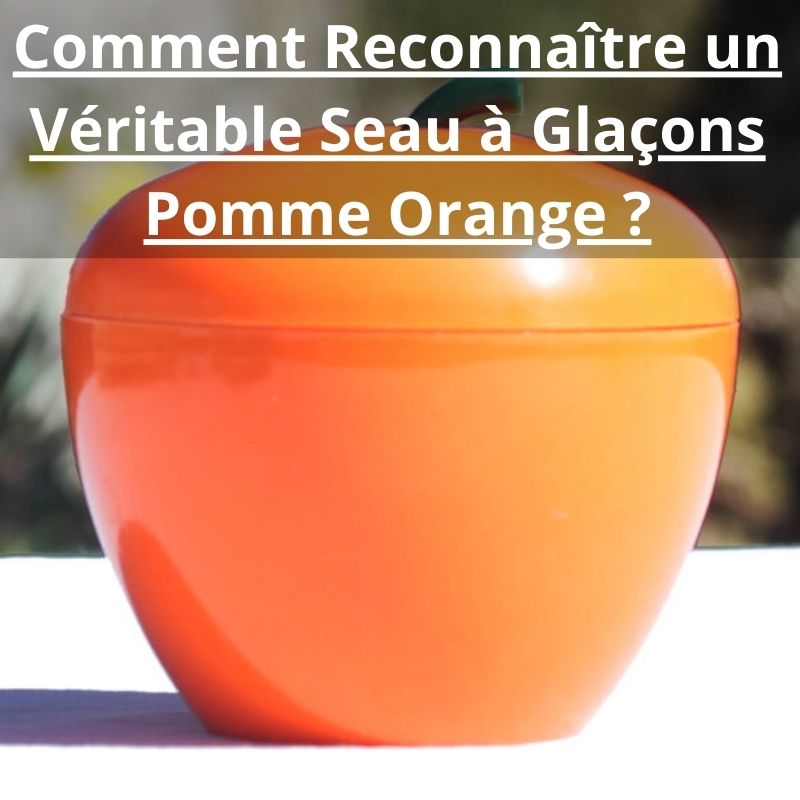 Comment Reconnaitre un Veritable Seau a Glacon Pomme Orange
