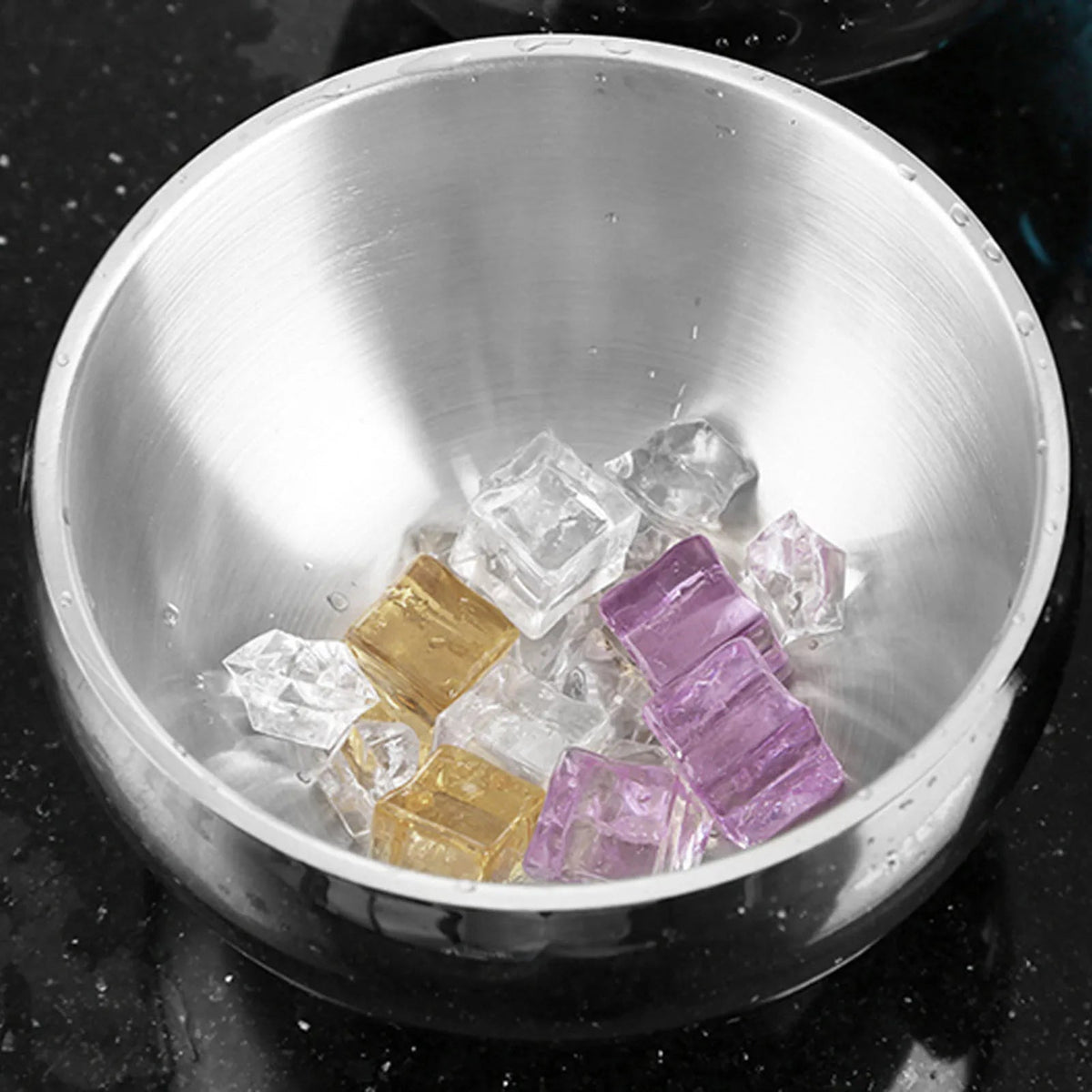 2L Ice Bucket Stainless Steel Double Wall Insulation Ice Bucket Container Wine Champagne Barrel with Cover for Wedding Parties Machine à Glaçons®